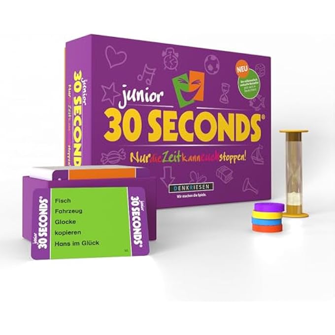 rayihni - 30 SECONDS JUNIOR - فقط الوقت يمكن أن يوقفكم! | من 7 سنوات | 3+ لاعبين | ألعاب حفلات لجميع أفراد العائلة | لعبة لوحية | 16 لاعب وأكثر ممكن - Image 1